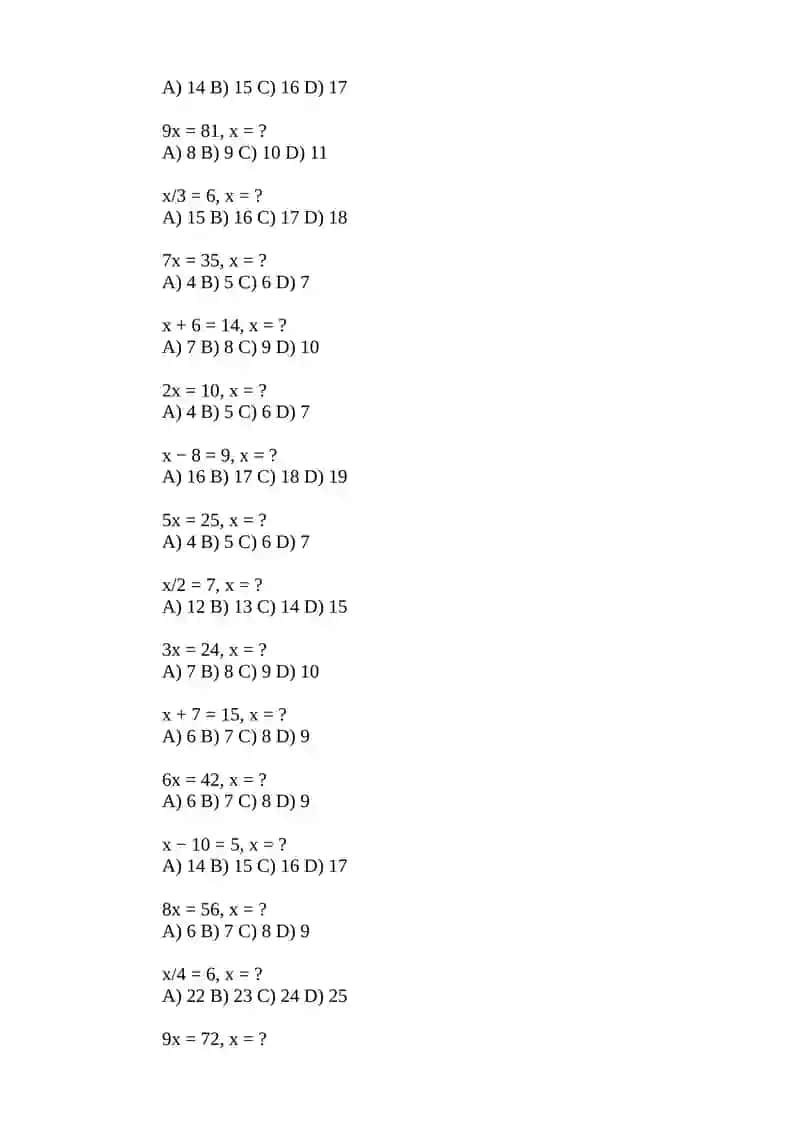 tengliklar test 2