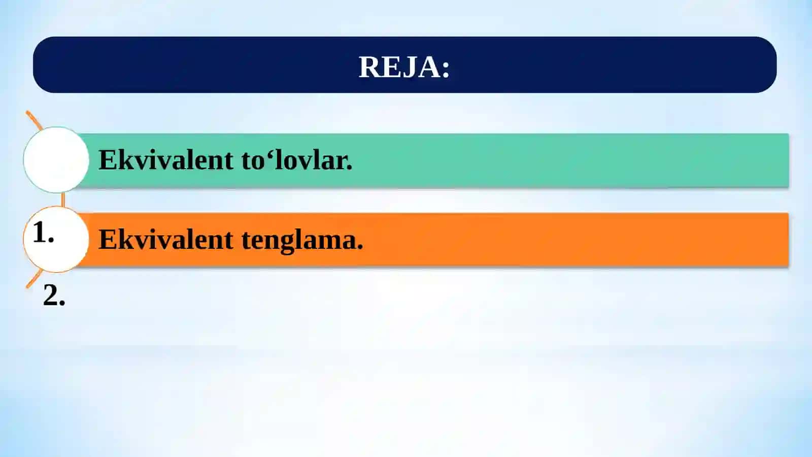 Ekvivalent to‘lovlar seriyasi 2