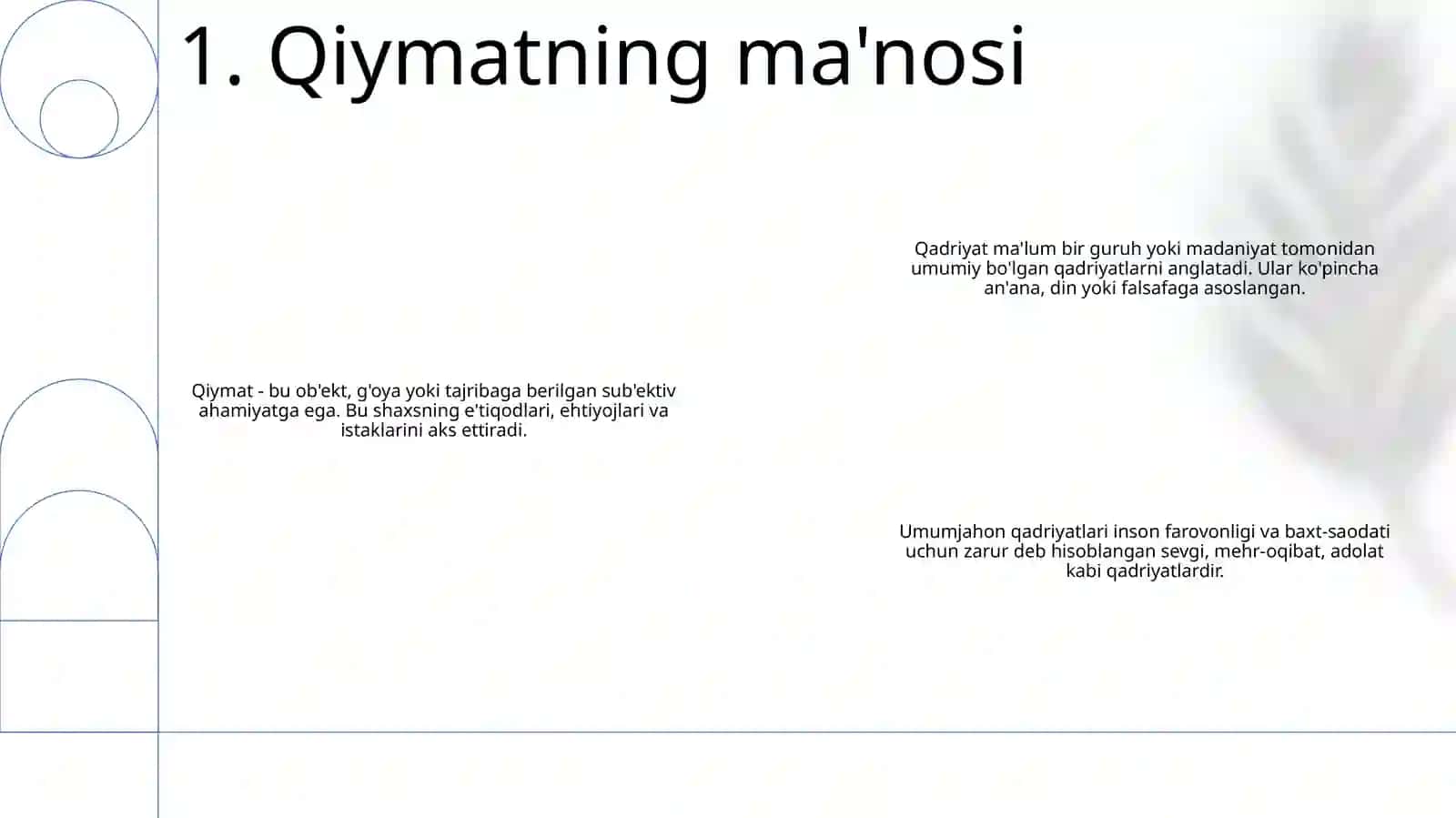 Qadriyat Tushunchasining Ma'Nosi Va Uning Umumiy Tavsifi Kartinki 2