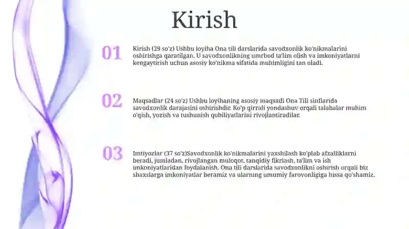 Ona Tili Darslarida Savodxonlikni Oshirish 2