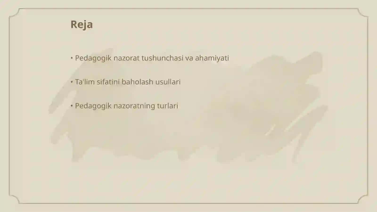 Pedagogik nazorat va ta'lim sifatini baholash 2