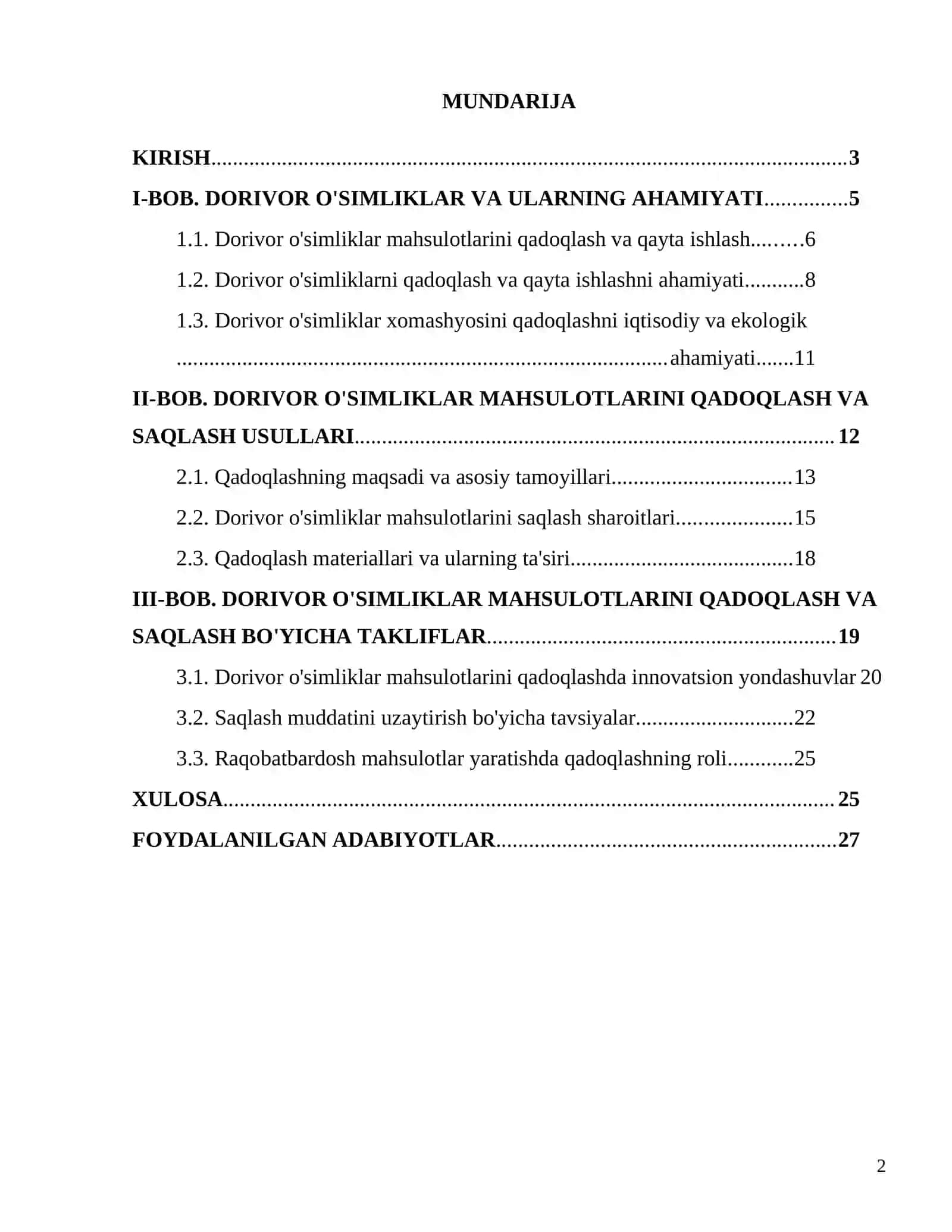 Dorivor o'simliklar mahsulotlarini qadoqlash va saqlash 2