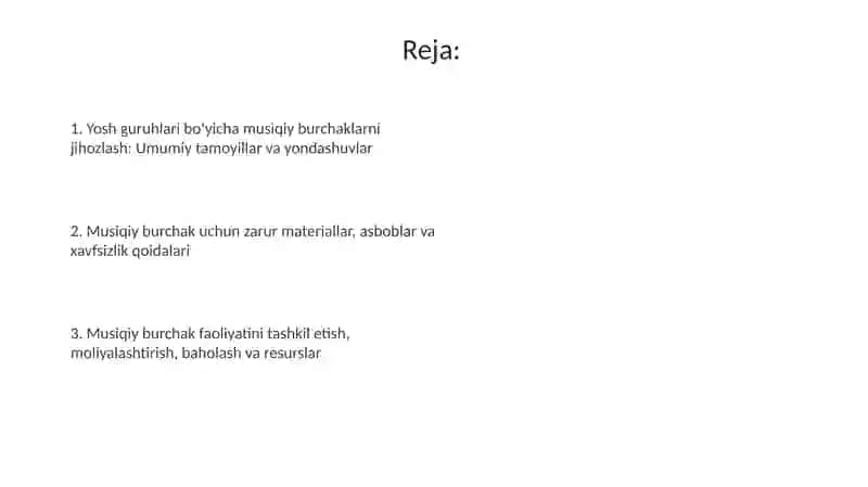 Yosh guruhlarda musiqa burchagini jihozlash 2
