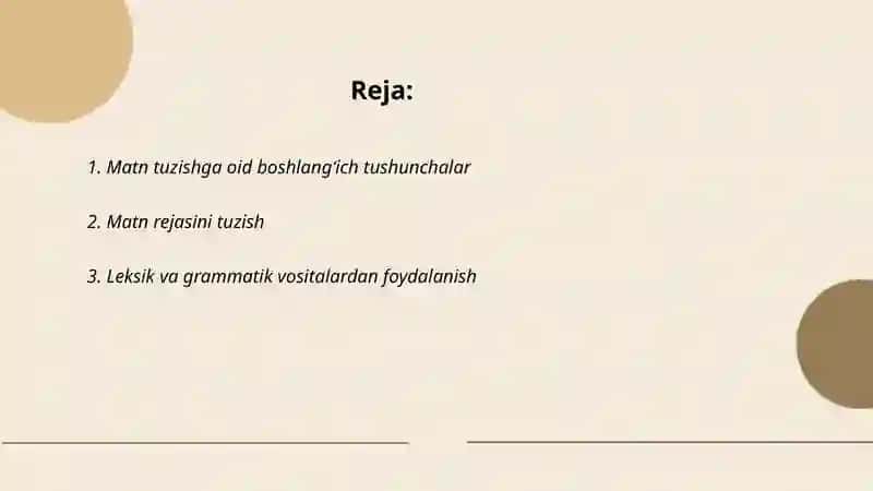 Matn yaratish koʻnikmalarini shakllantirish 2