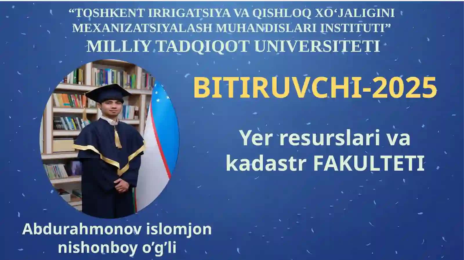 Yer resurslari va kadastr FAKULTETI 2
