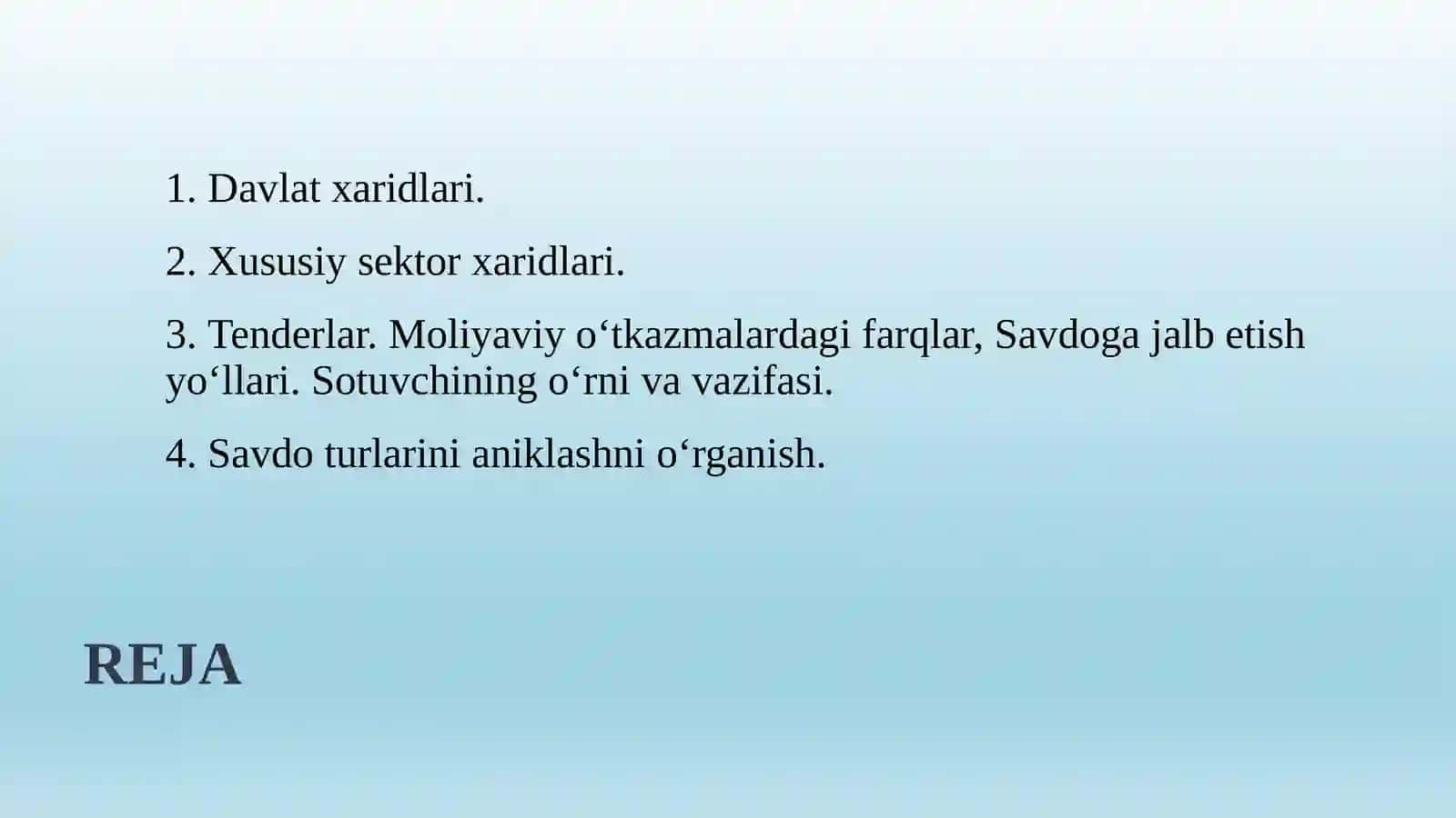 SAVDO TURLARI 2