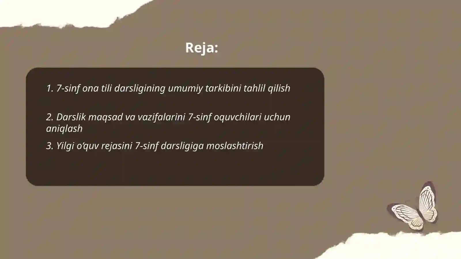 7-sinf ona tili darsligi bóyicha metodik tavsiya berish 2