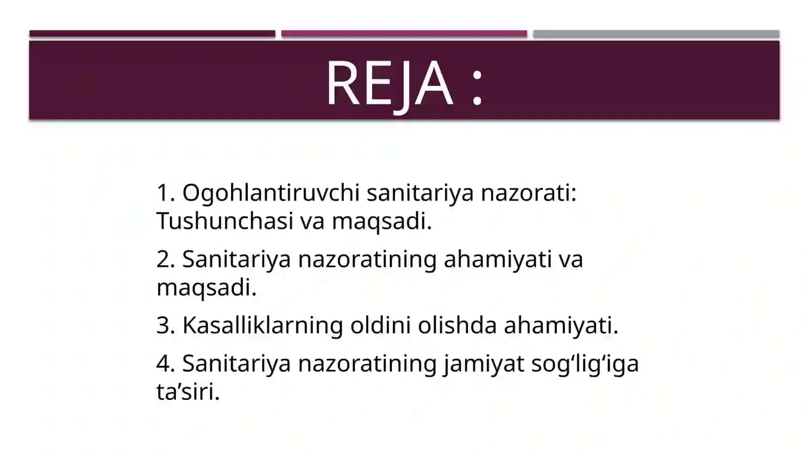 Ogohlantiruvchi sanitariya nazorati: Tushunchasi va maqsadi 2