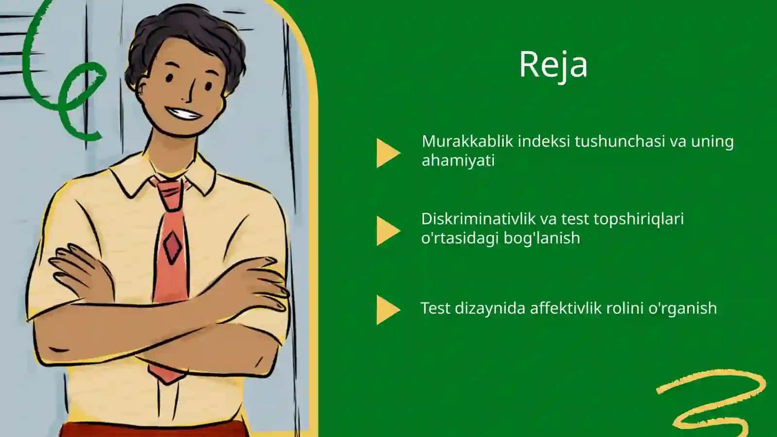 Test topshiriqlarining murakkablik indeksi ( affektivlik ) va diskriminativligi 2