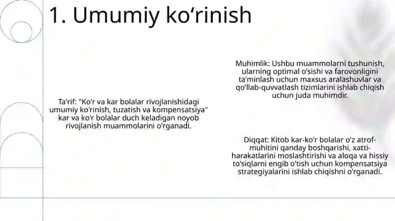 Kôrish Nuqsoniga Ega Bolalar Rivojlanishida Korreksiya Va Kompensatsiya 2