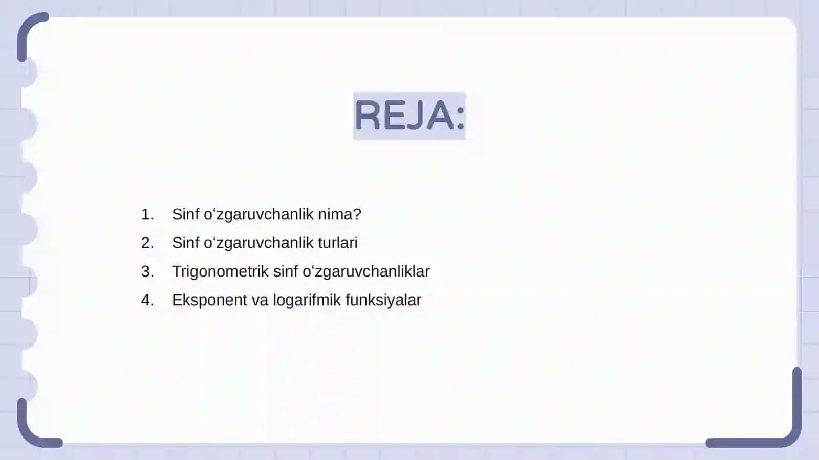 10 sinf oʻzgaruvchanlik mavzusi 2