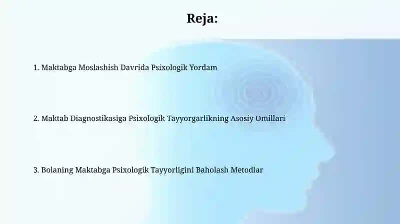 Maktabga psixologik tayyorgarlik diagnostikasi 2