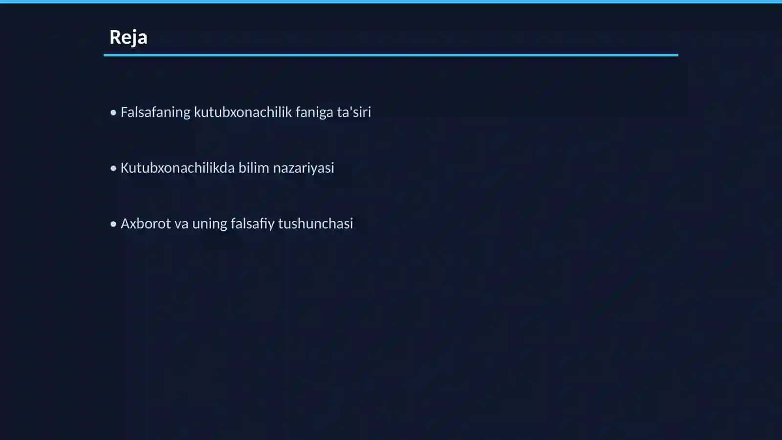 Kutubxonachilik fani uchun metodologik ahamiyatga ega bo'lgan falsafaning asosiy qonuniyatlari va tamoyillari 2
