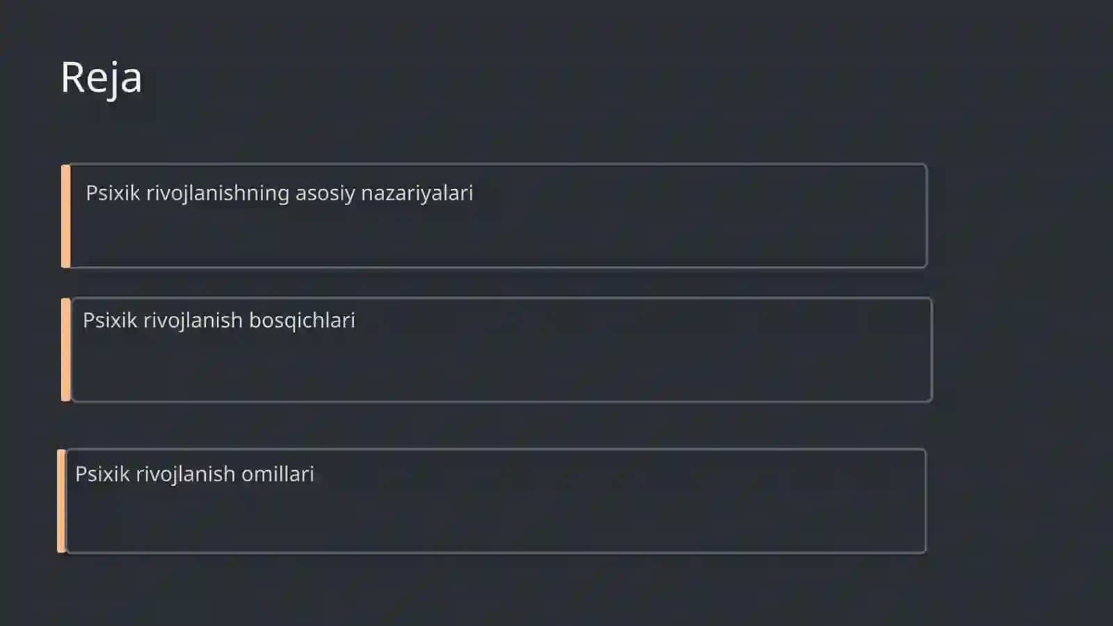 Psixologiya: Psixik rivojlanishning asosiy qonuniyatlari 2