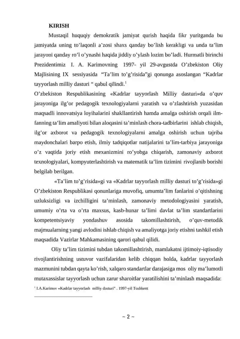 Boshlang'ich sinf matematikan darslarida iqtisodiy masalalarni òrgatish metodikasi 2