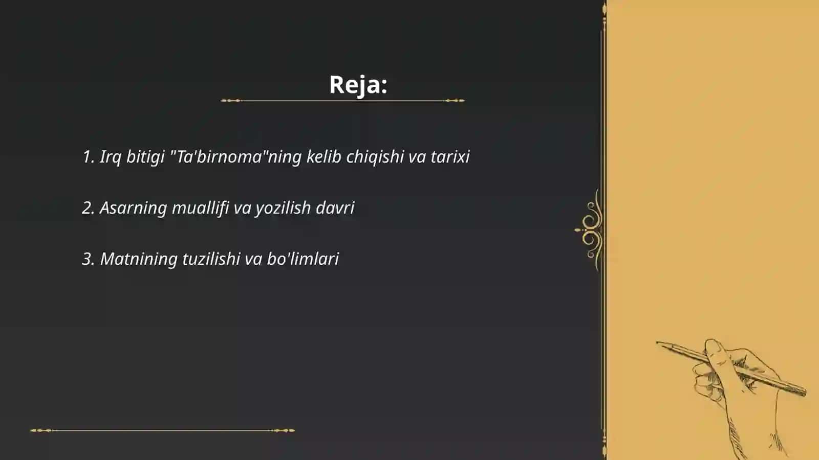 Irq bitigi "Ta'birnoma" 2