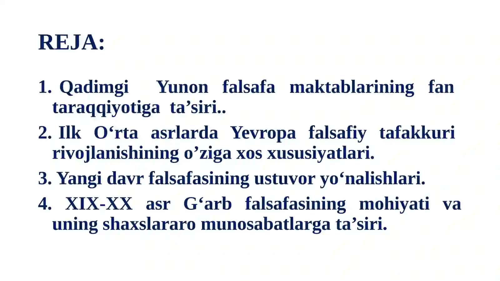 G’ARB FALSAFASINING USTUVOR YO’NALISHLARI VA ULARNING FAN TARAQQIYOTIGA TA’SIRI 2