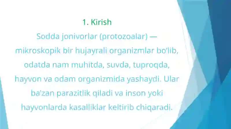 Sodda jonivorlar keltirib chiqaruvchi kasalliklar va ularning diagnostikasi 2