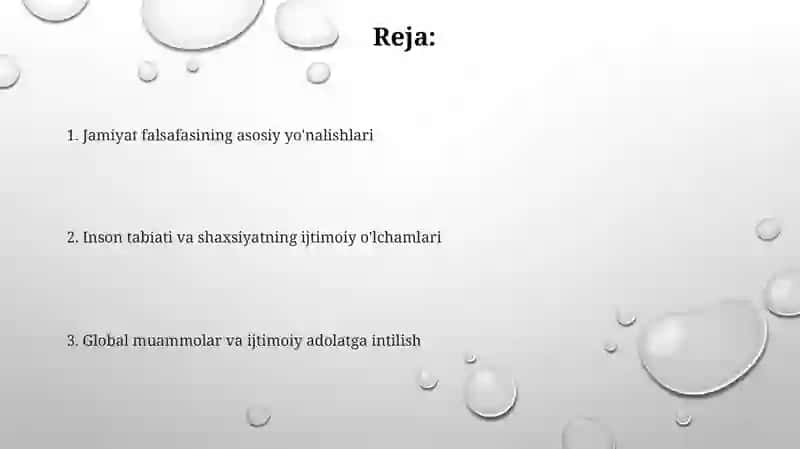 Jamiyat va inson falsafasi 2
