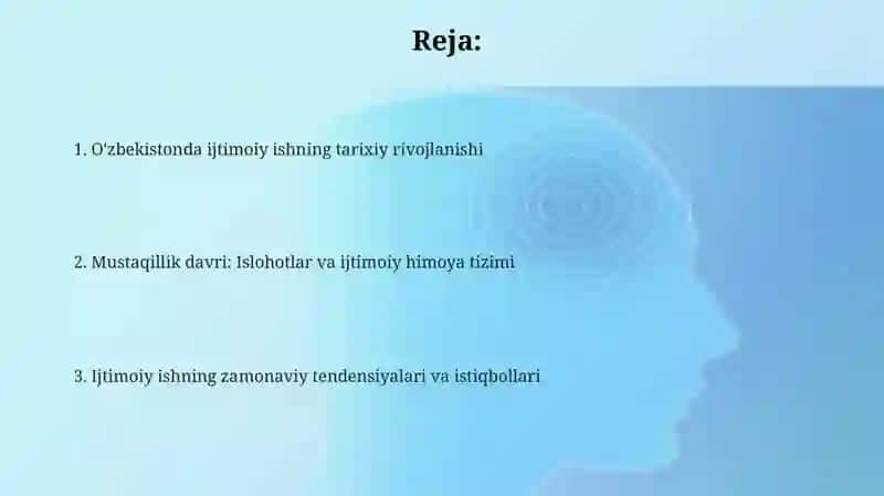 Oʻzbekistonda ijtimoiy ishning tarixiy rivojlanish bosqichlari 2