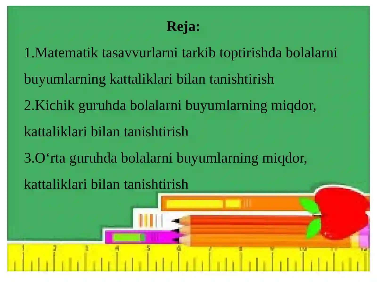 Hayotining uchinchi va to’rtinchi yilida bolalarda miqdoriy tasavvurlarni rivojlantirish 2