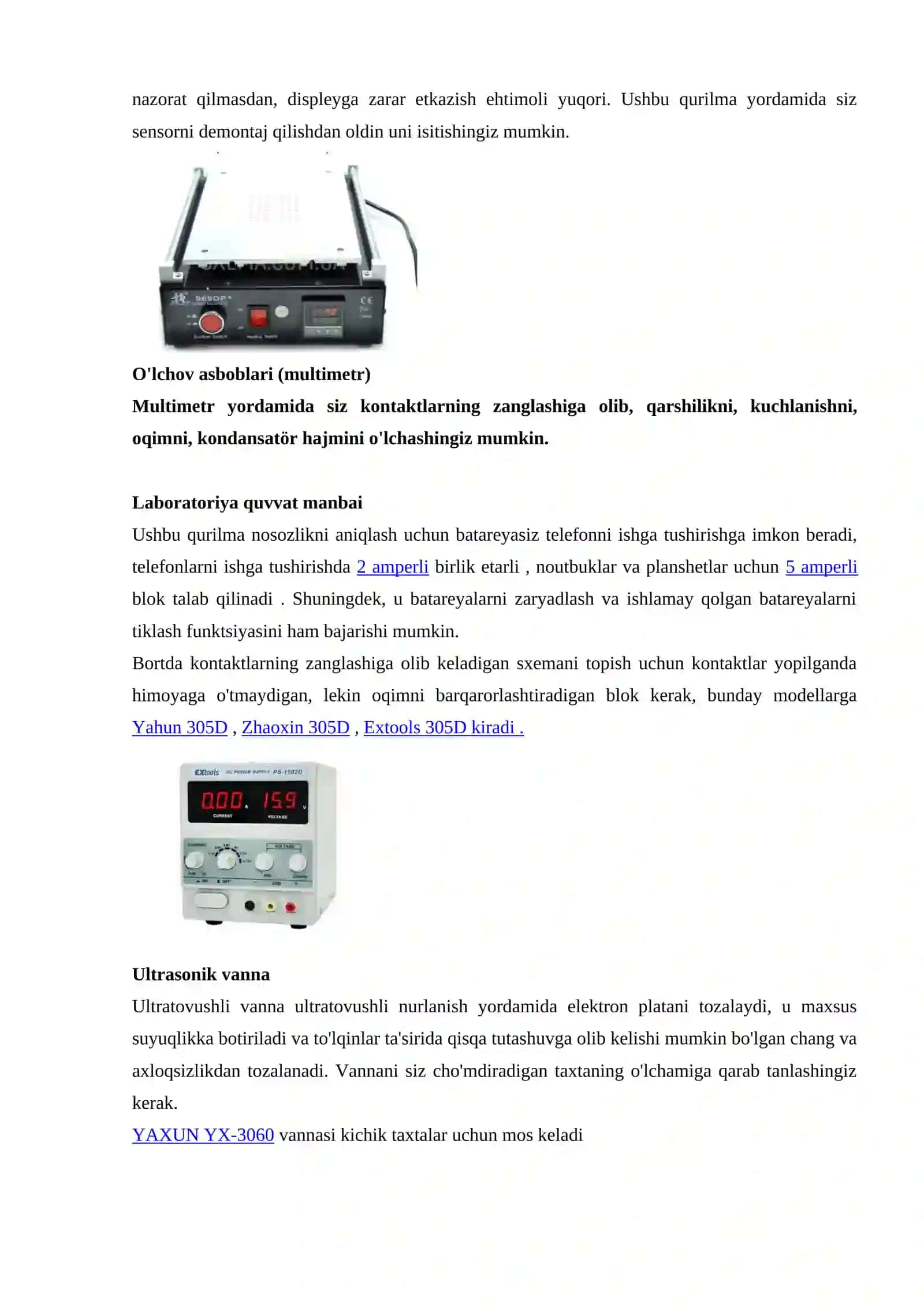 Diagnostika asboblarining turlari 2