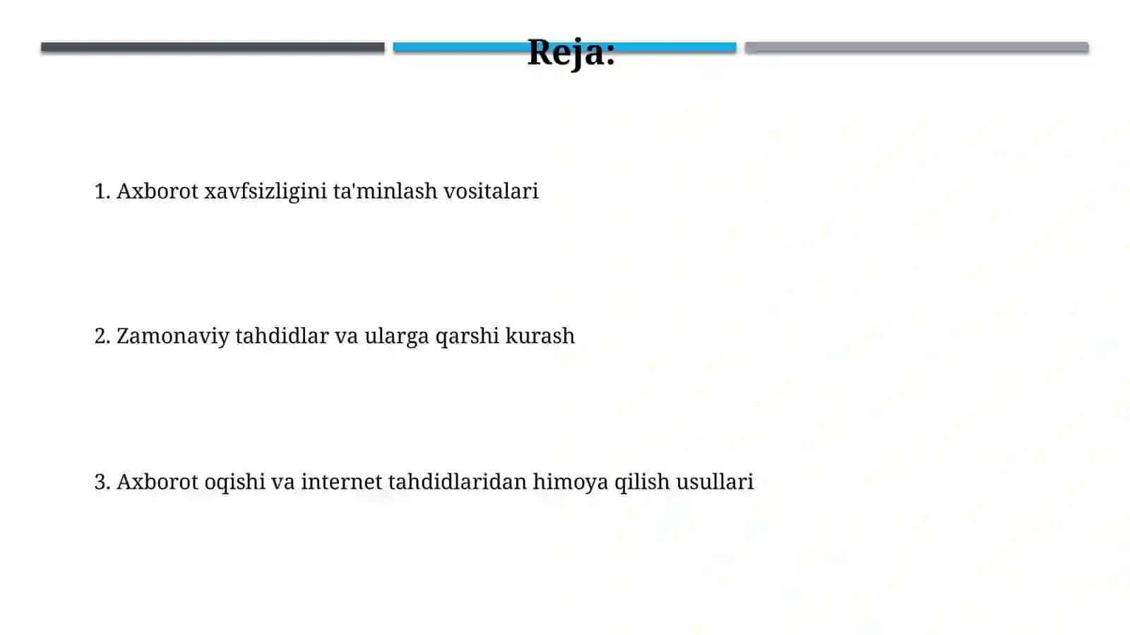 Axborot xurujlari va internetdagi tahdidlardan himoyalanish 2