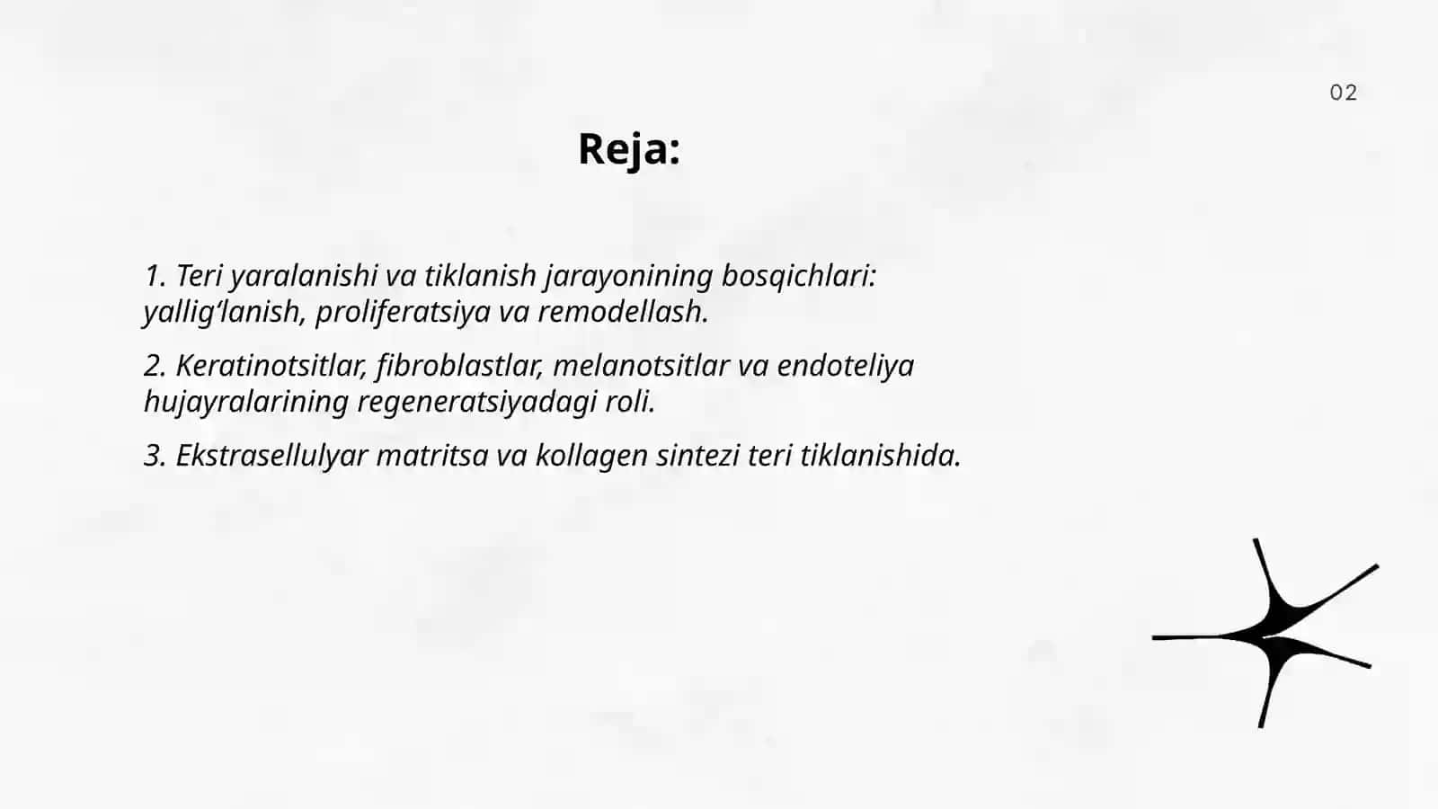 Teri regeneratsiyasi va transplantatsiyasi. Nazariy va klinik ahamiyati 2