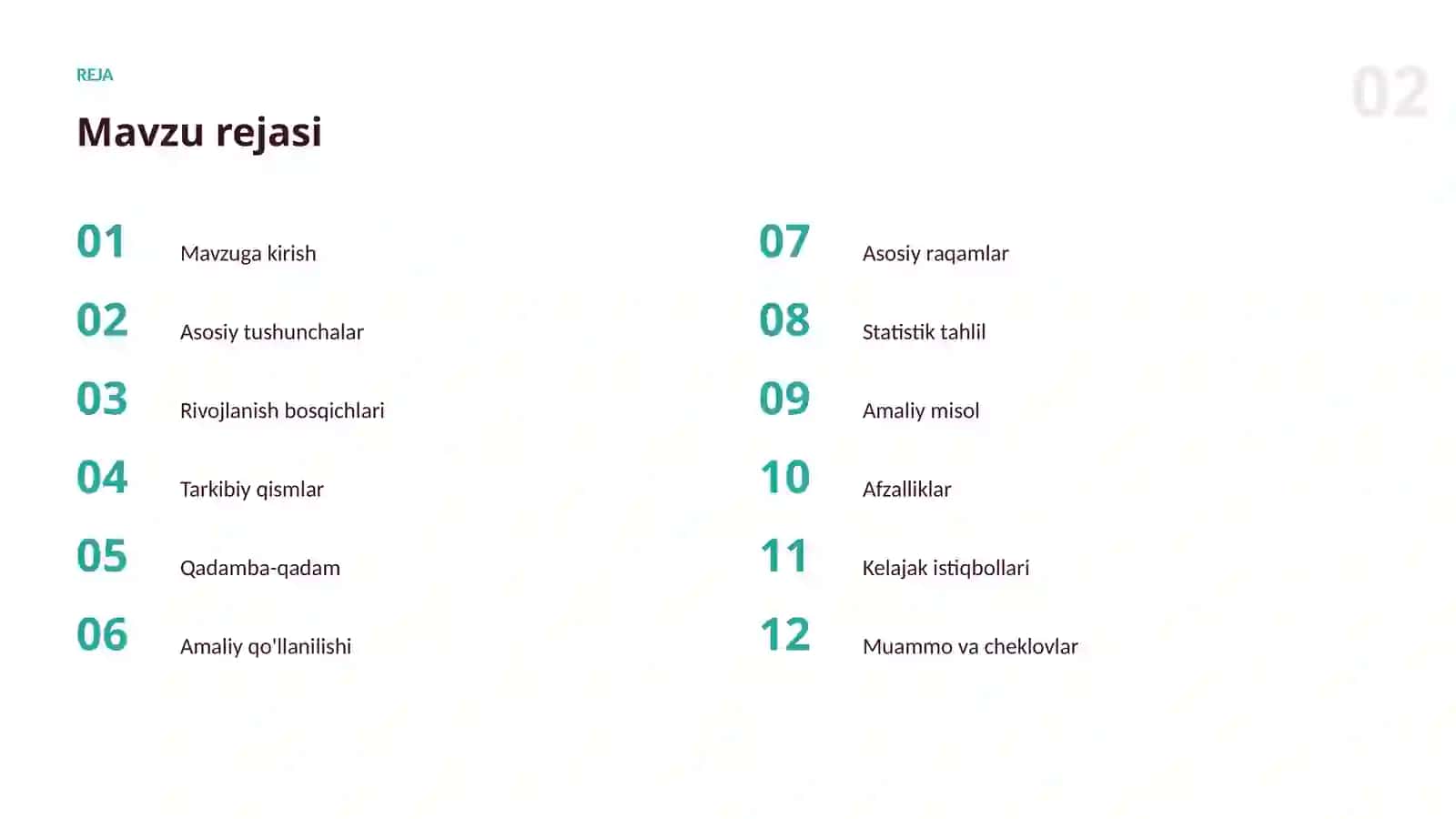 Datasetlar VA MA'LUMOT 2