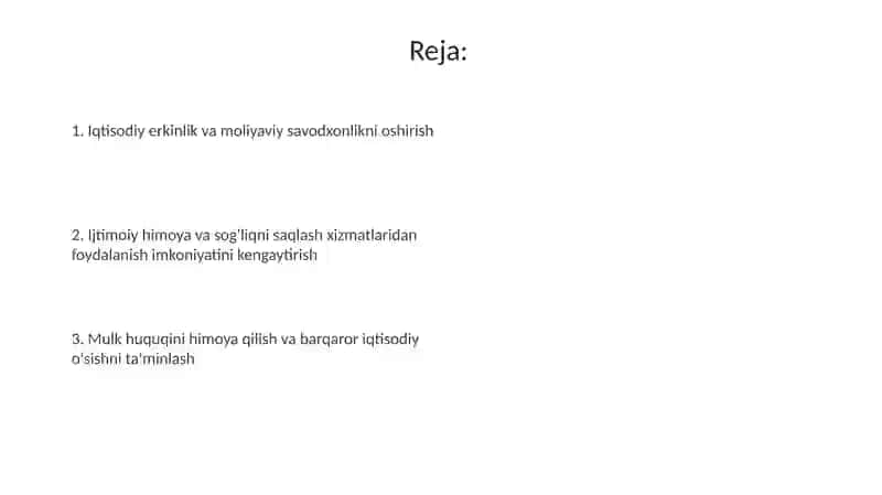 Iqtisodiy Erkinlik va Mulk Huquqini Himoya Qilish 2