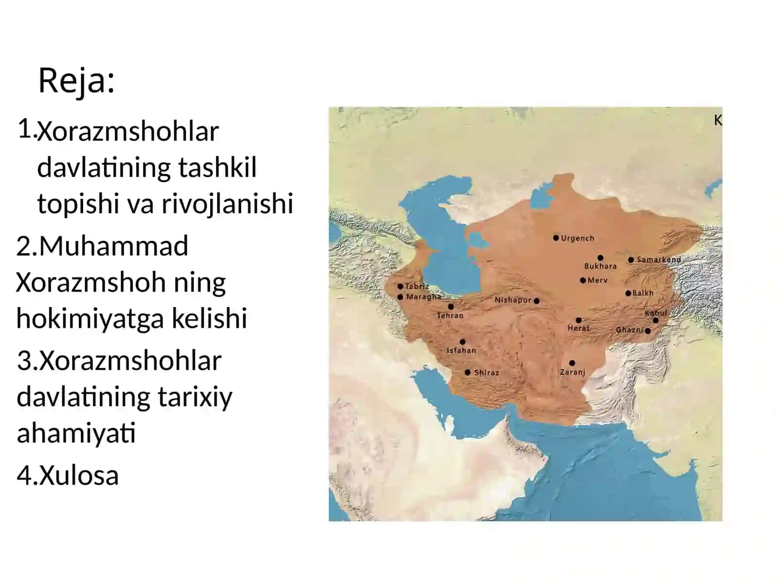 Muhammad Xorazmshoh davrida (1200-1220-y) Xorazmshohlar davlati 2