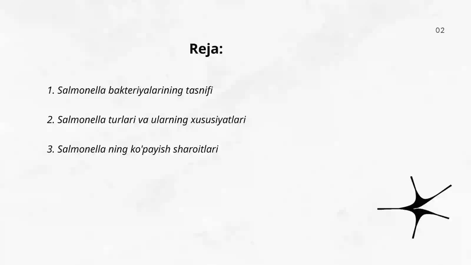 Salmonella bakteriyalarining tasnifi 2
