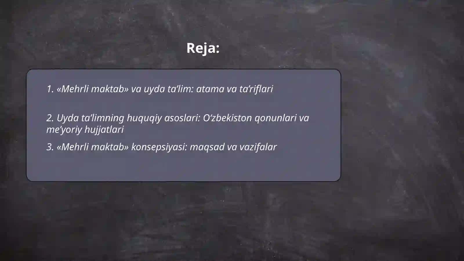 Mehrli maktab va uyda ta’lim 2