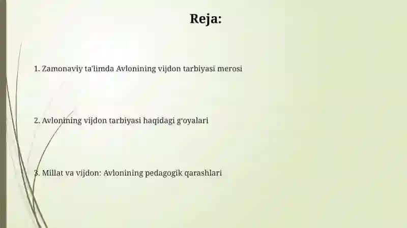 Abdulla Avloni yasarlari dan vijdon tarbiyasining masalalari 2