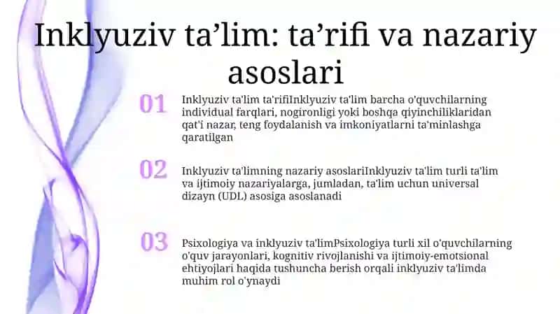 Psixologiya va inklyuziv ta'limning o'zaro aloqadorligi 2