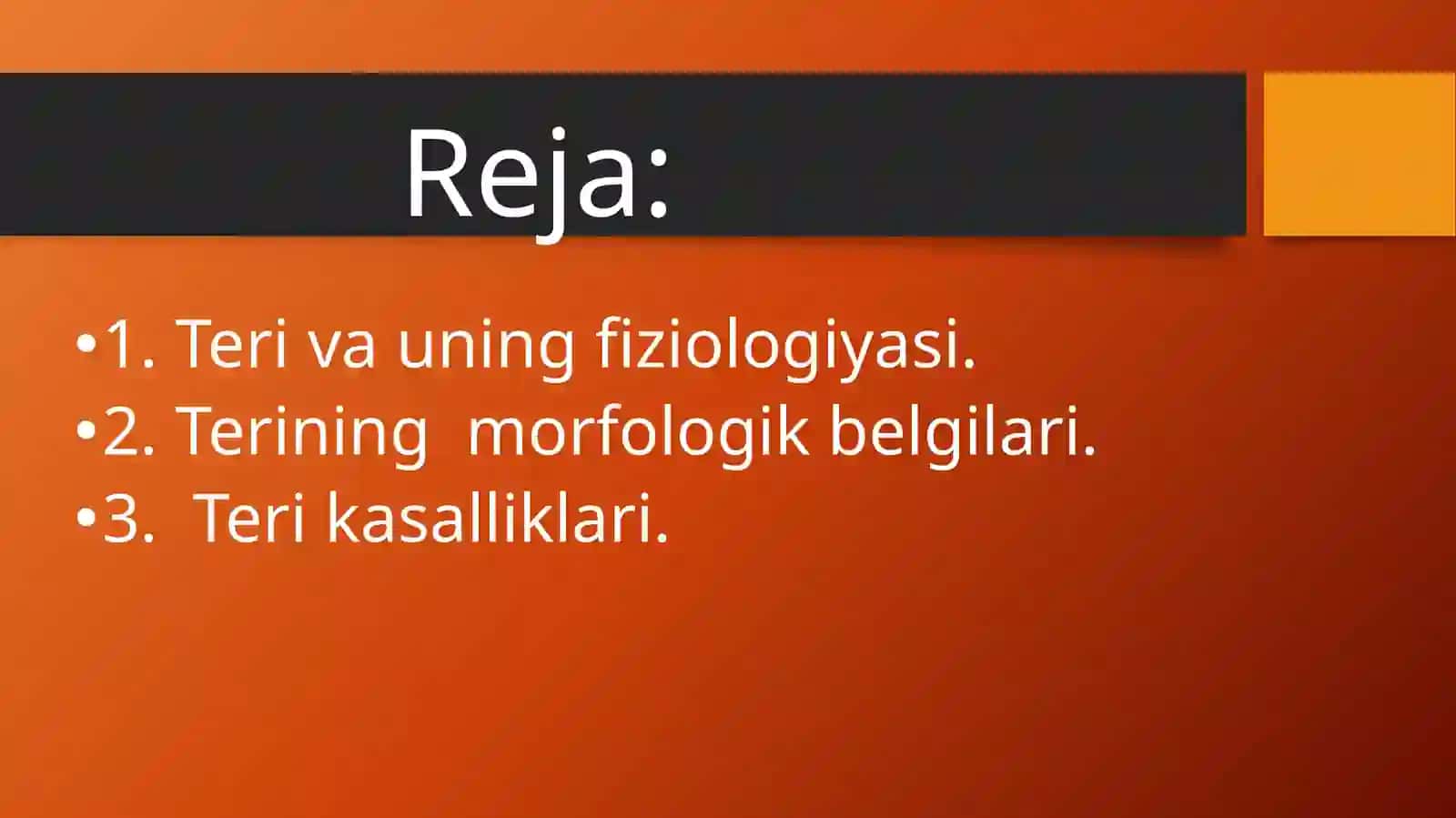 Teri fiziologiyasi haqida umumiy ma’lumot 2