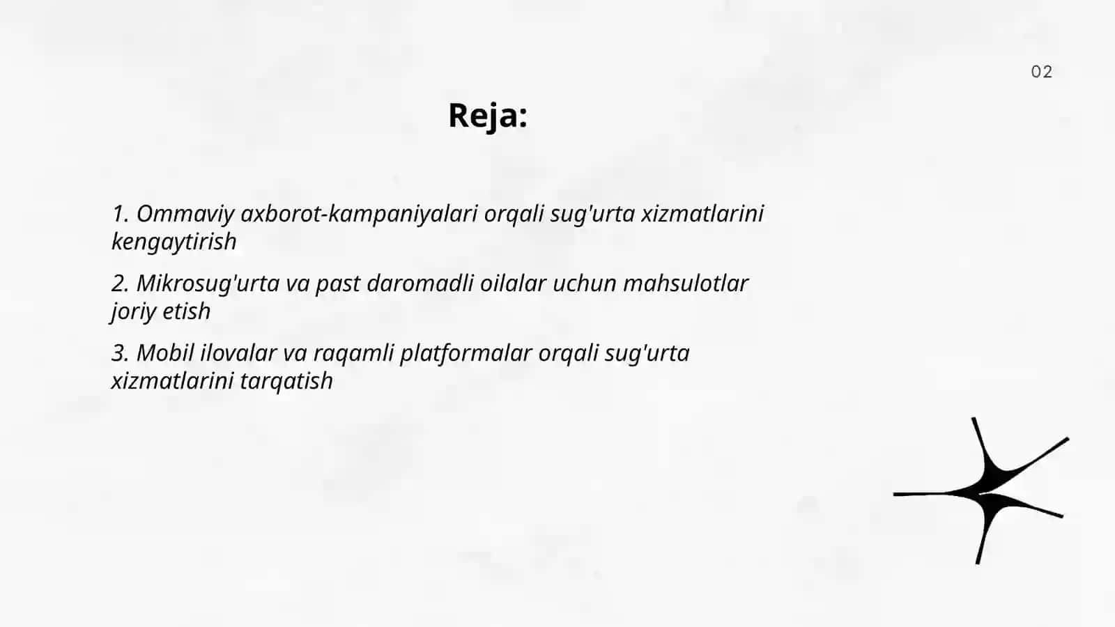 Sug’urta hizmatlarini aholi orasida kengaytirish turlari 2