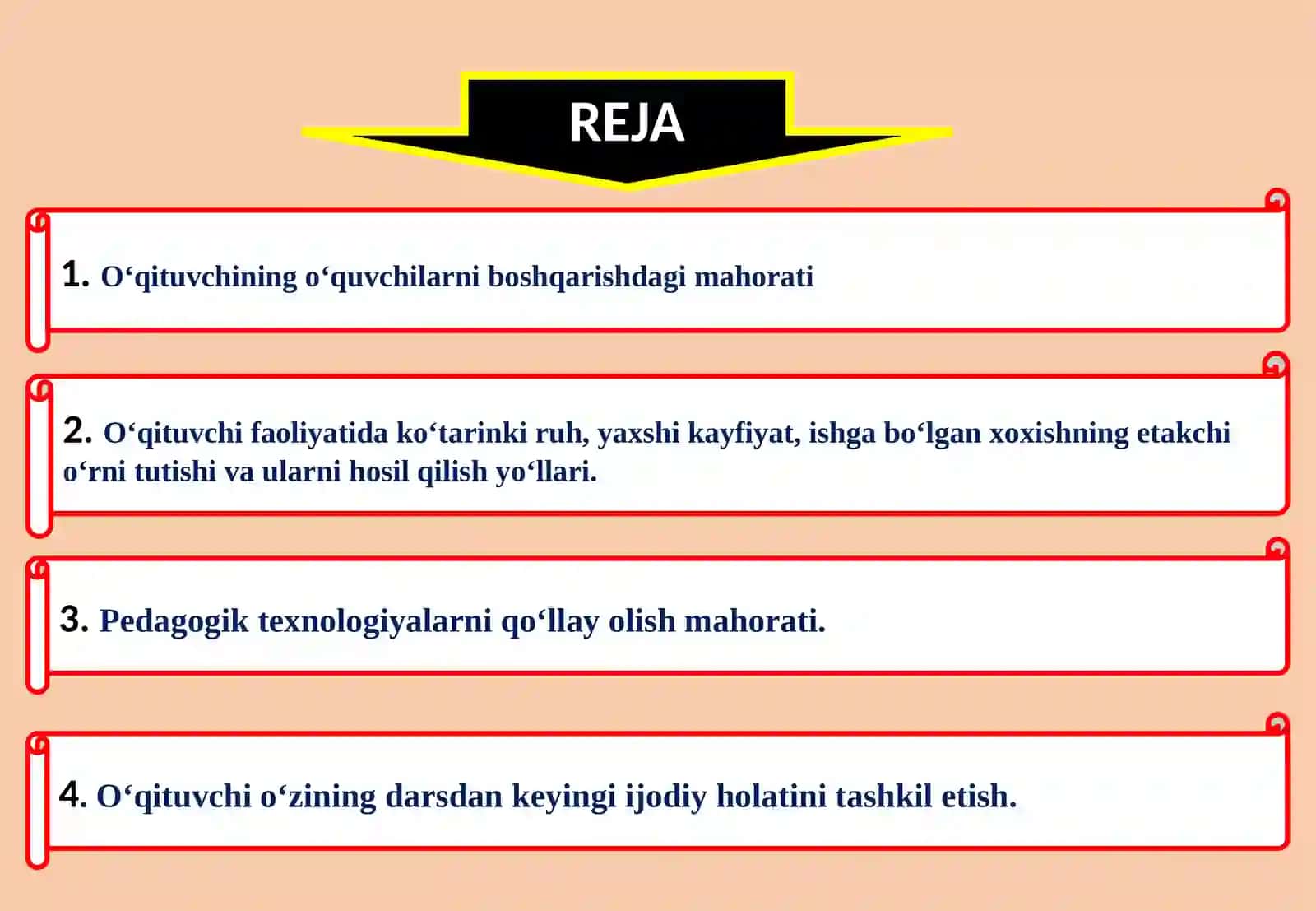 O‘QITUVCHINING TA’LIM JARAYONIDAGI MAHORATI. PEDAGOGIK MAHORAT 2
