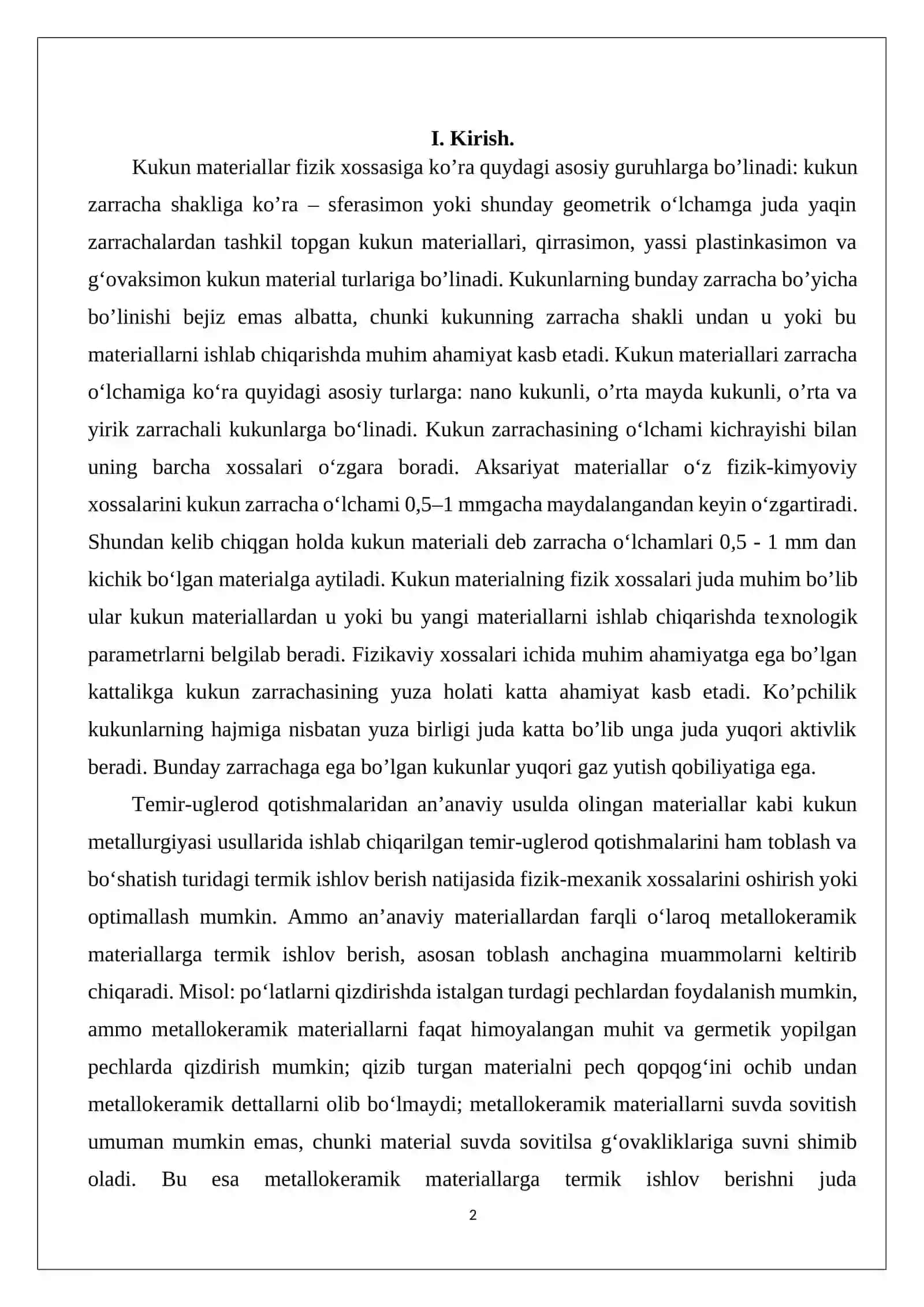 Og’ir yoki tajavuzkor sharoitda ishlaydigan qizdirib pishirish orqali olinadigan podshibniklar 2