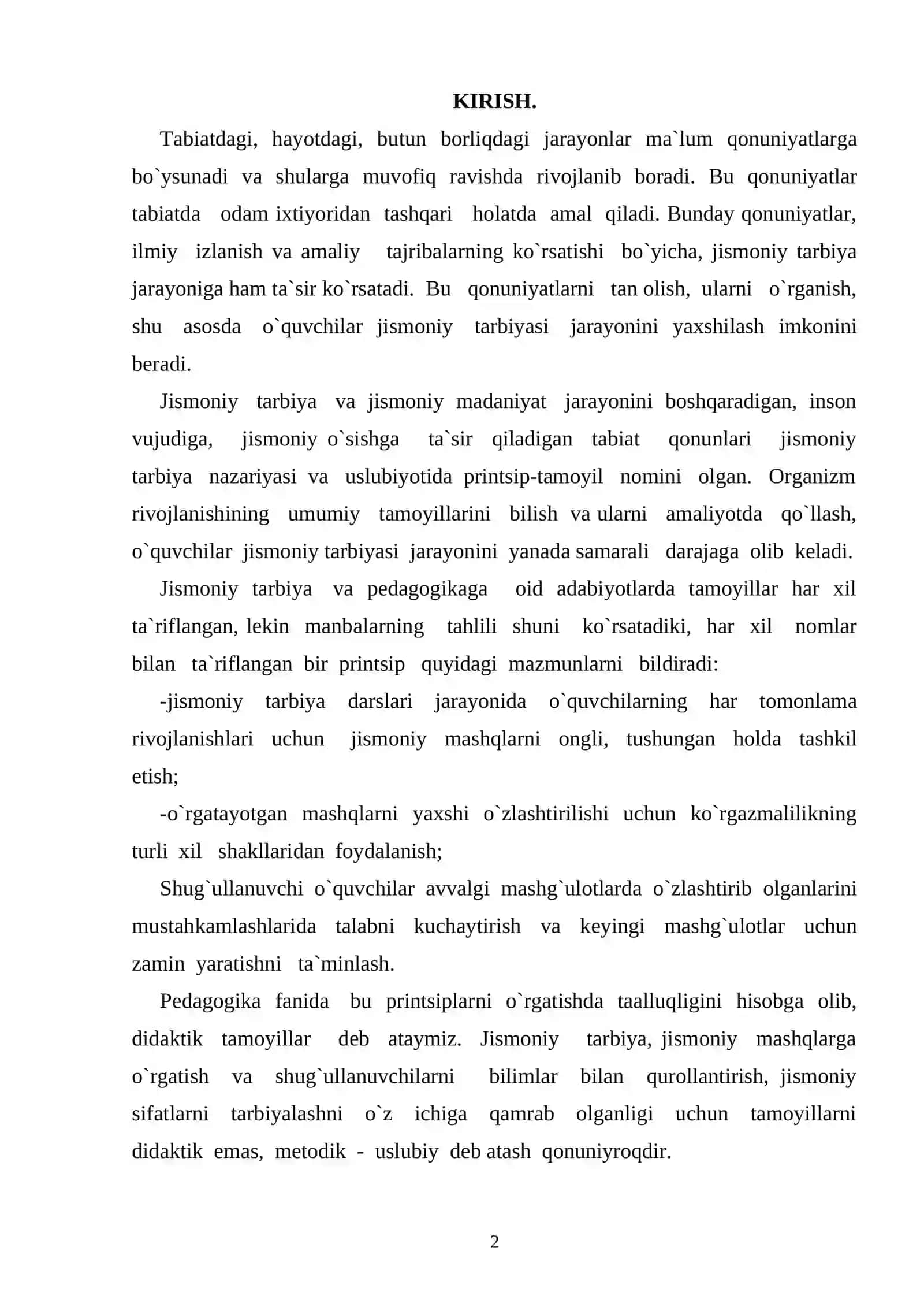 JISMONIY TARBIYA DARSLARINING VAZIFALARI 2