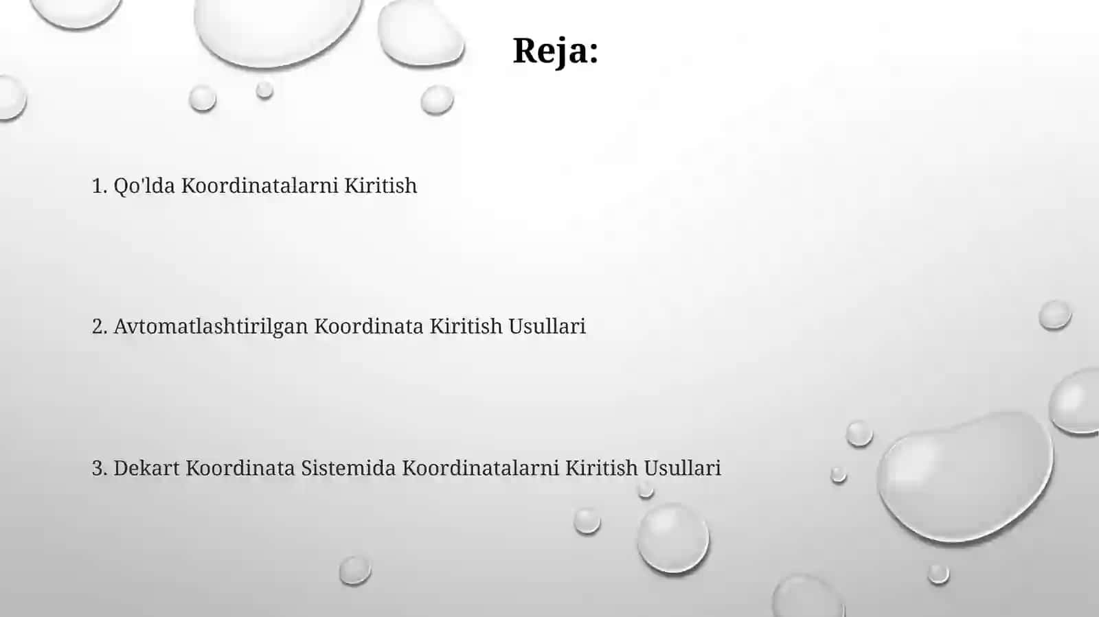 Dekart koordinatalar sistemasida nuqta koordinatalarini kiritish usullari 2