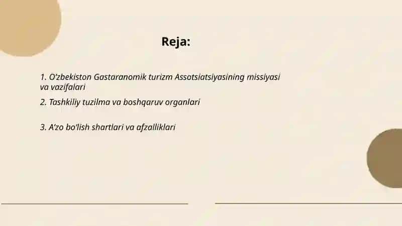 Oʻzbekiston Gastaranomik turizm Assotsiatsiyasi 2