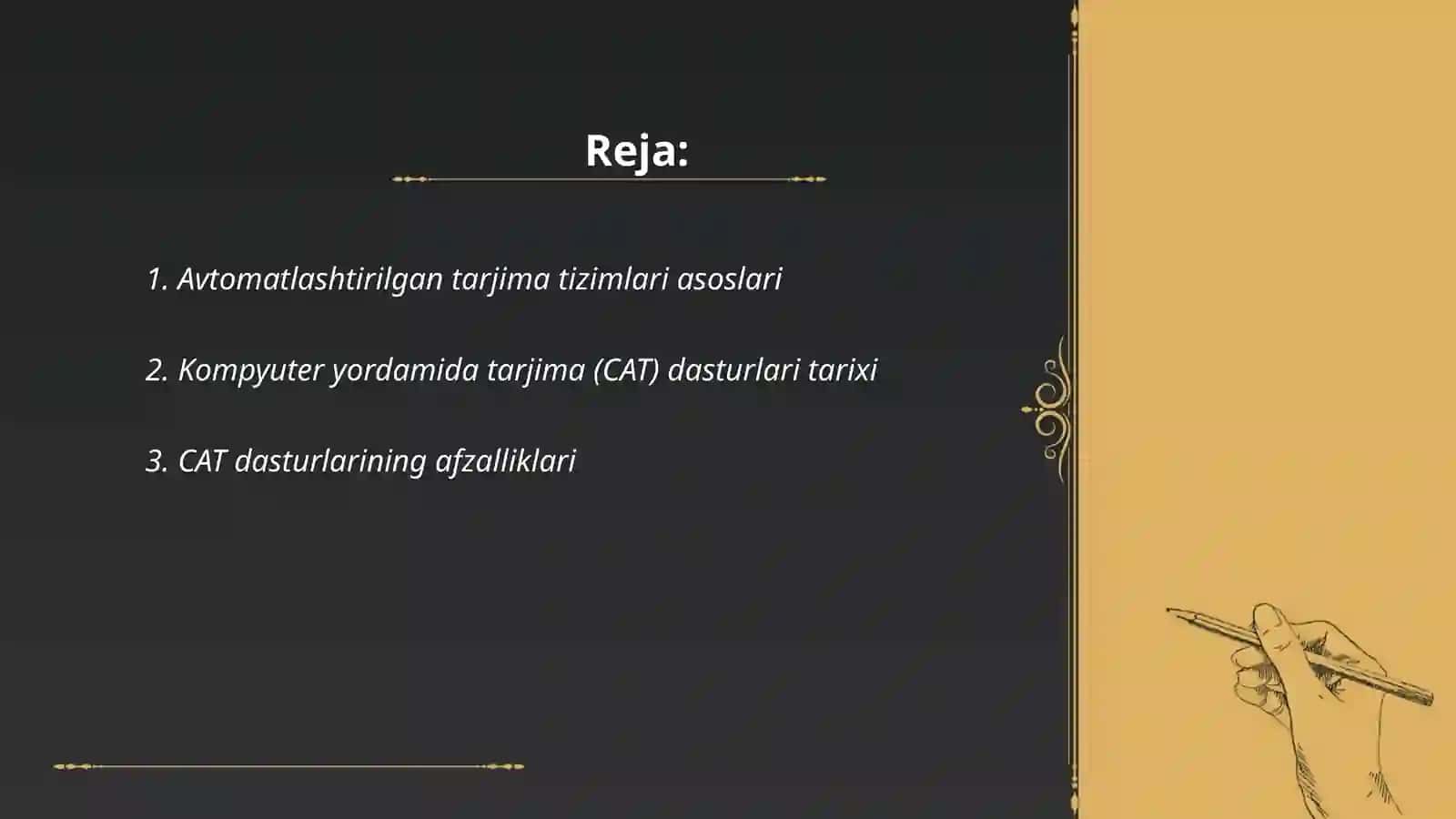 Avtomatlashtirilgan tarjima tizimlari (CAT dasturlar) 2