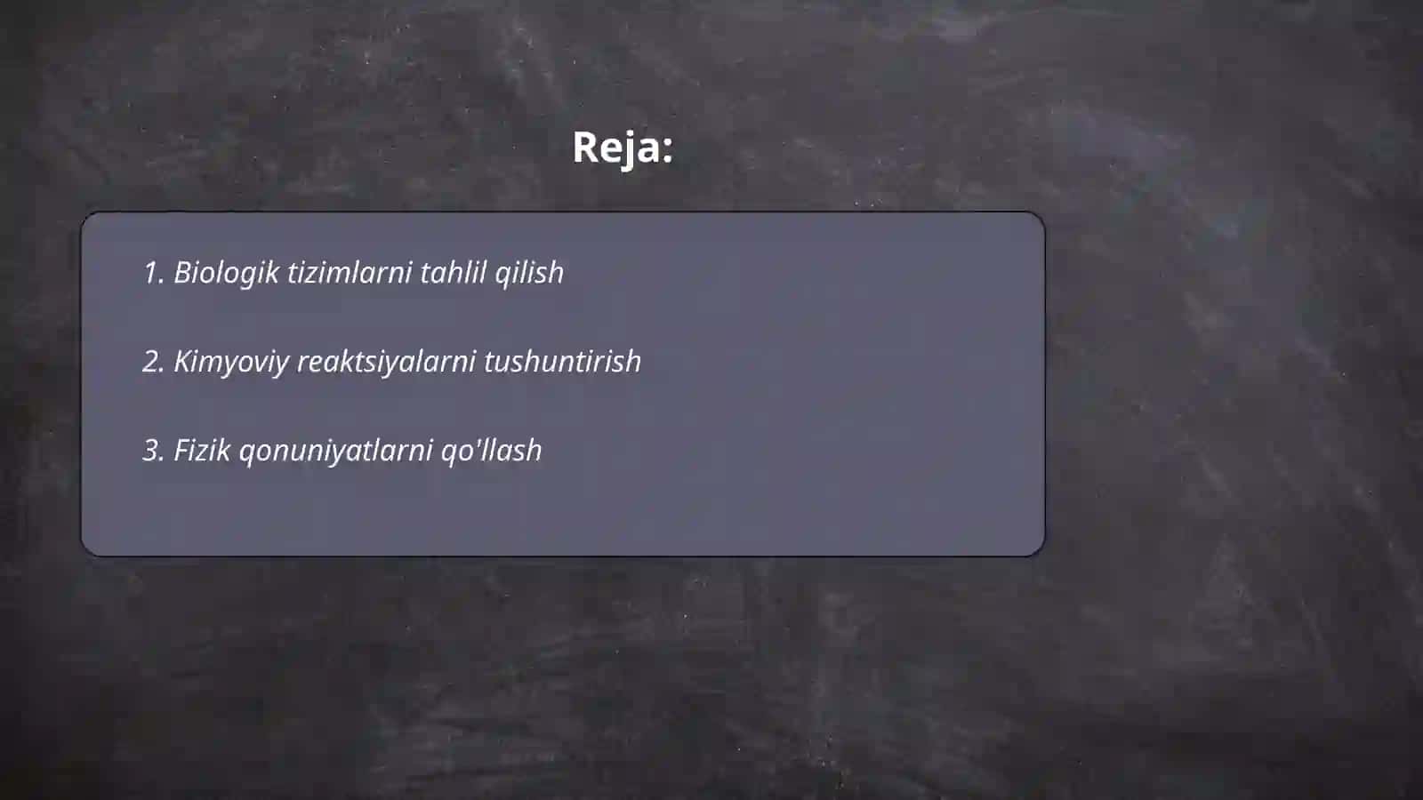 Xalqaro dasturlar asosida tabiiy savodxonlikni baholash 2