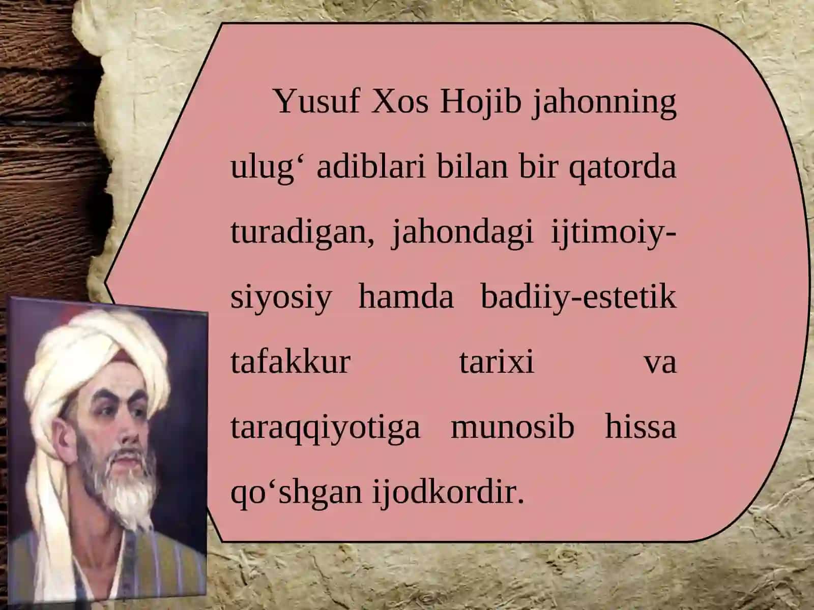 Yusuf Xos Hojib va "Qutadg‘u bilig" 2
