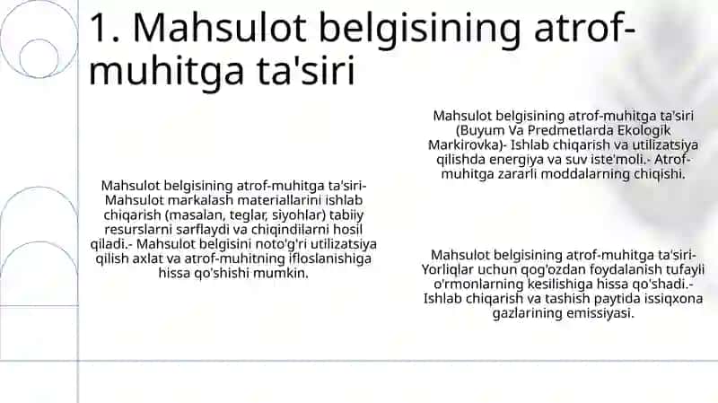 Buyum Va Predmetlarda Ekologik Markirovka 2