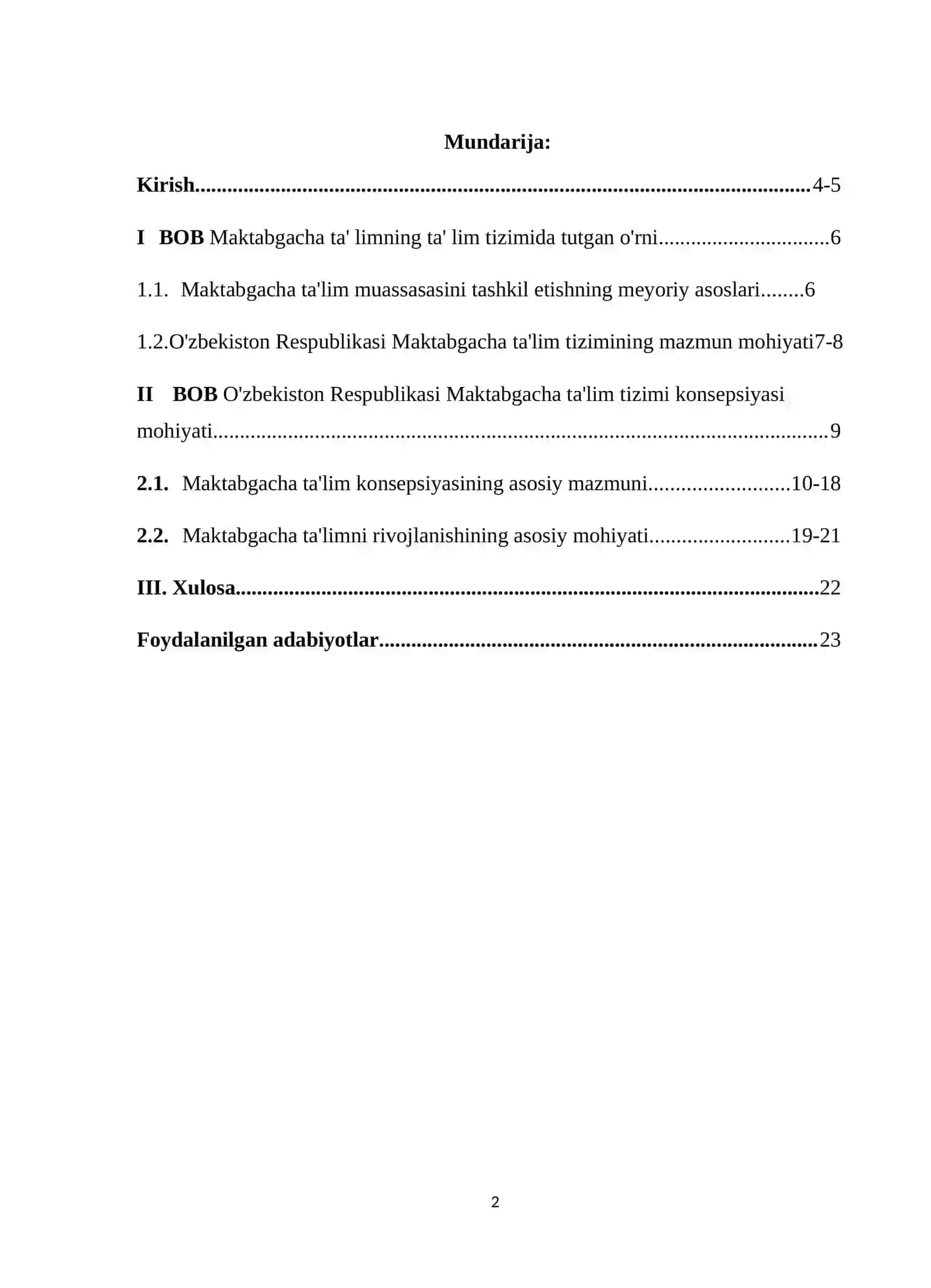 Maktabgacha ta'lim konsepsiyasi 2