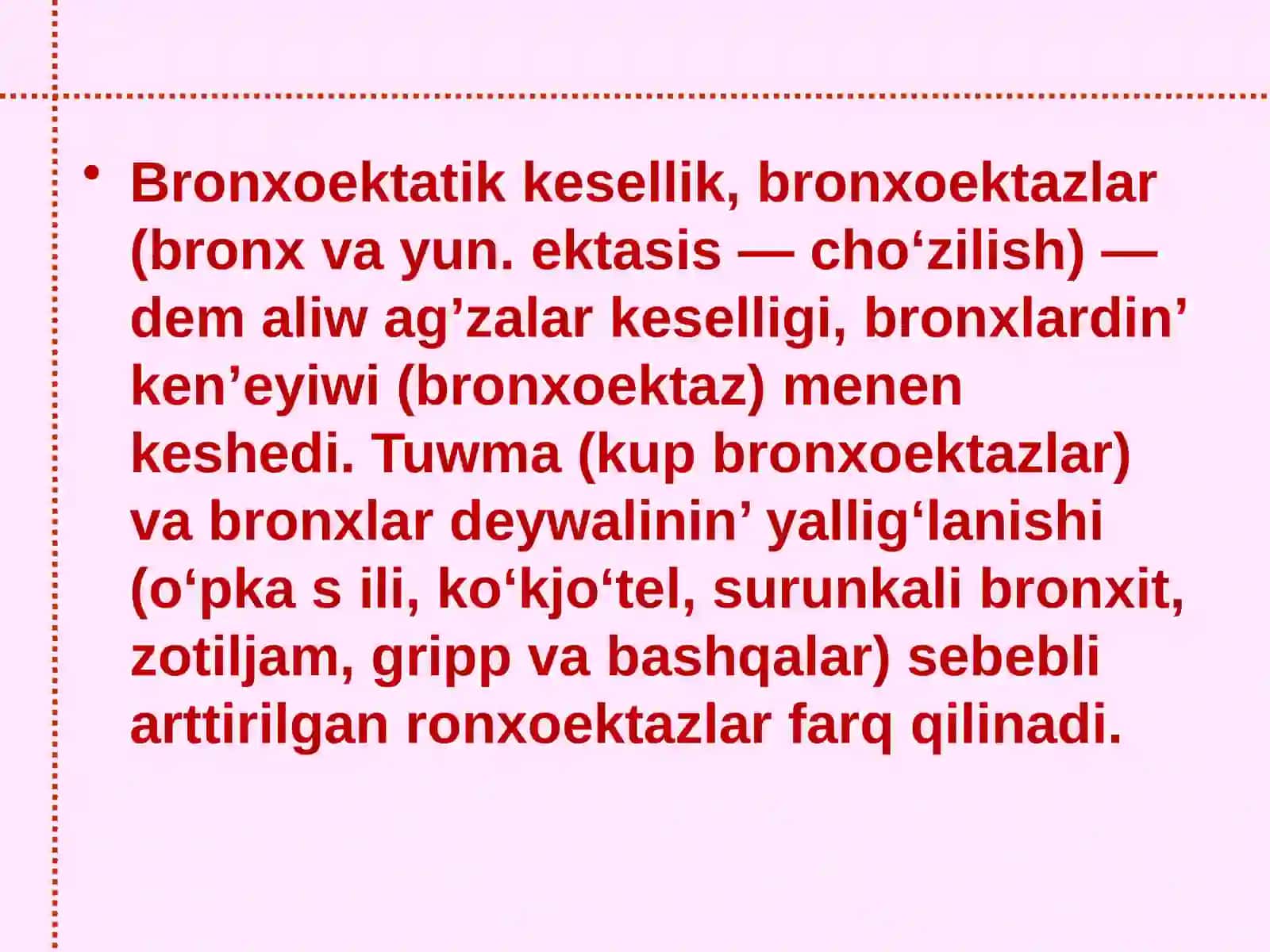 Bronxoektatik Kesellik Diagnostikasi 2