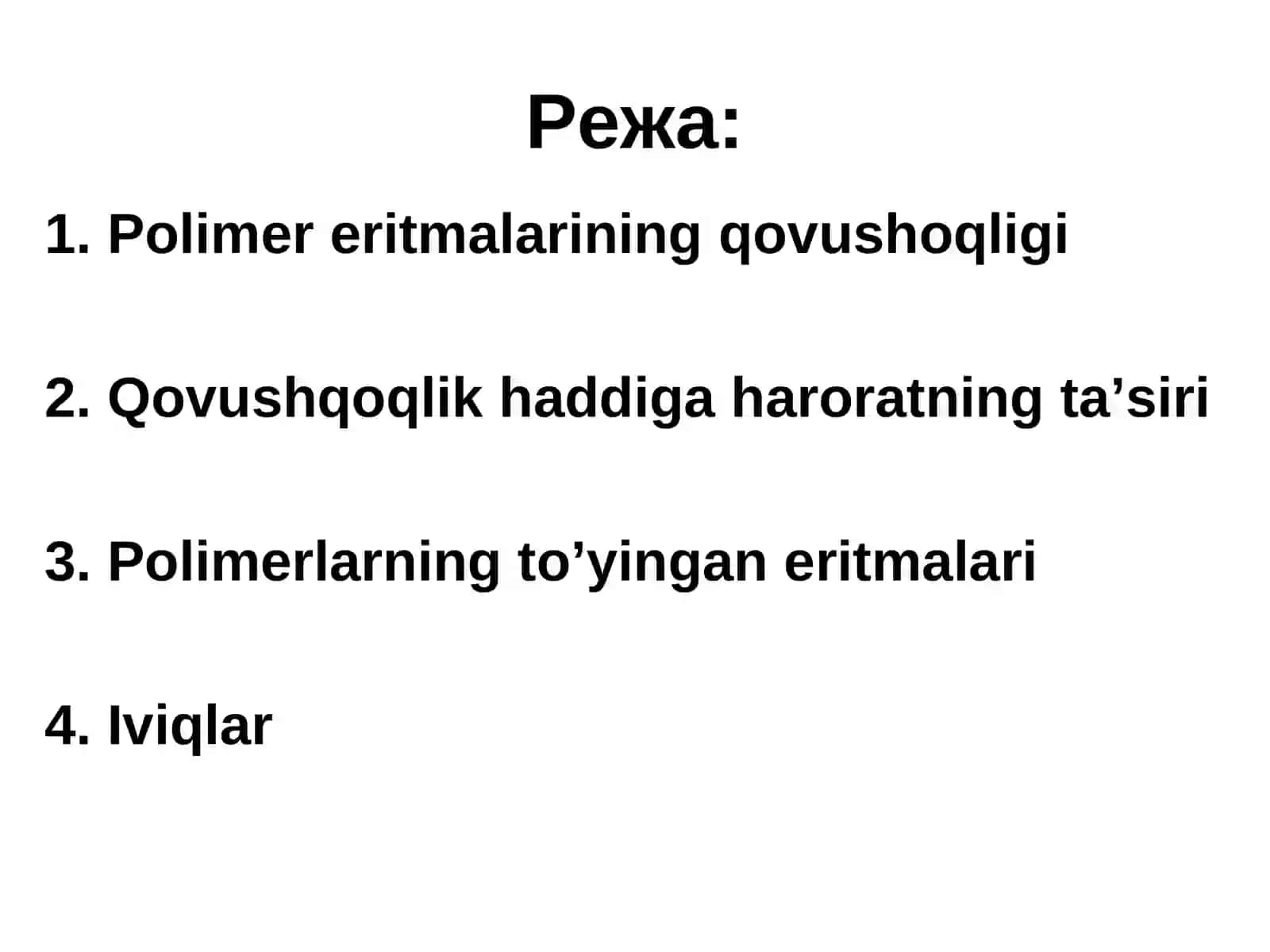 Polimer eritmalarining gidrodinamik xossalari 2