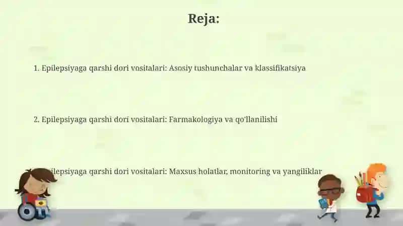 Epilepsiyaga qarshi dori vositalar 2